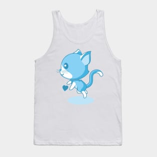 Cute blue kitten. Tank Top